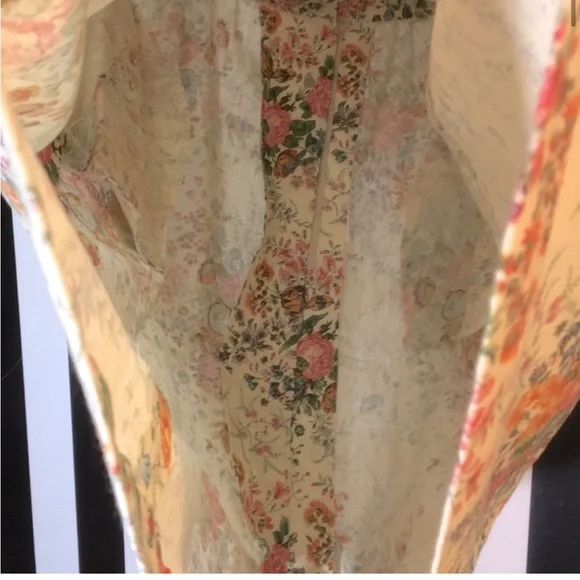 Vintage floral midi a line skirt - Picture 10 of 16